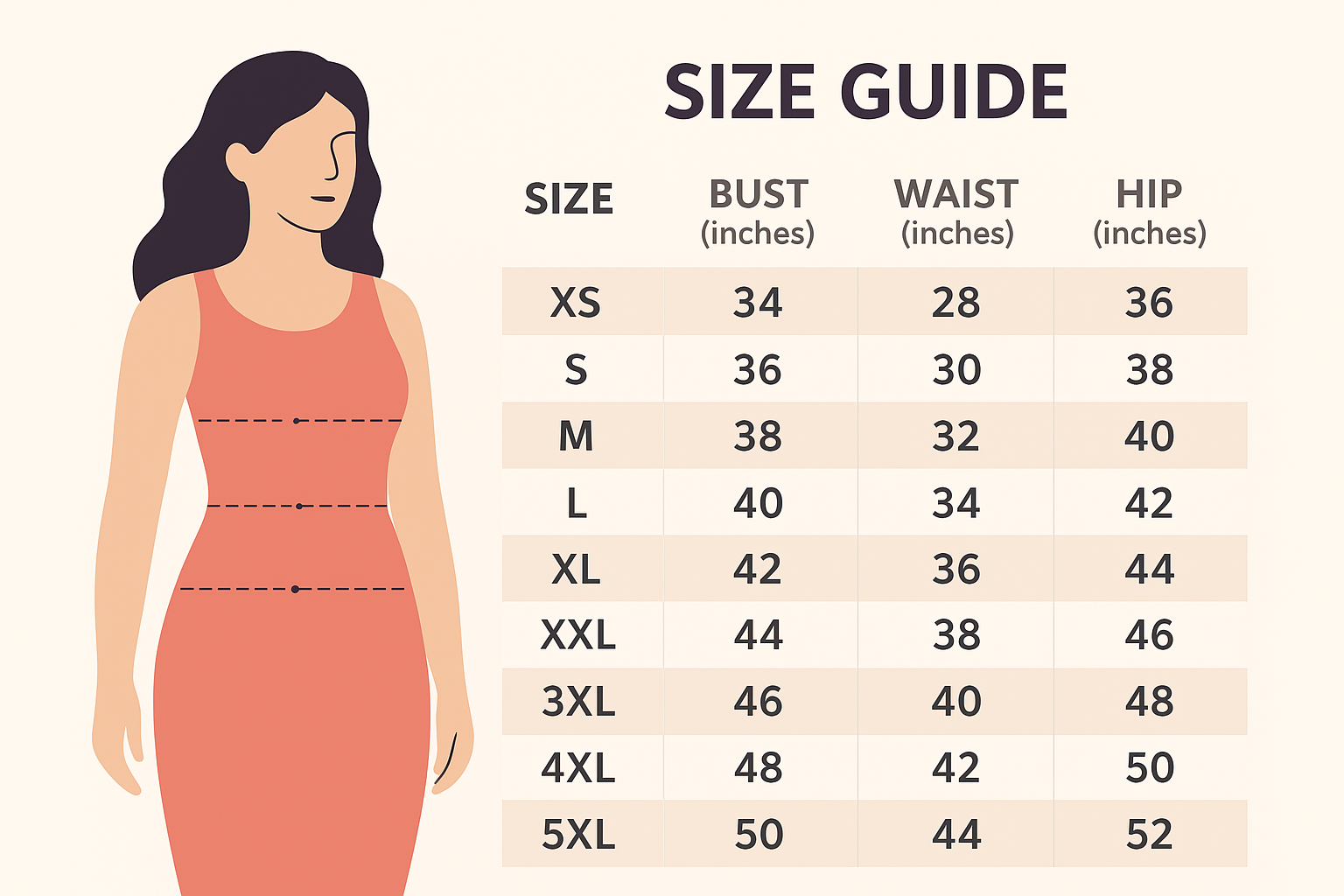 Adneet Chikankari Size Chart