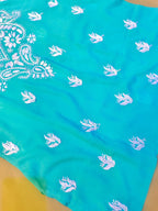 Modal Handcrafted Chikankari Short Kurta - Mint Green - ADNEET